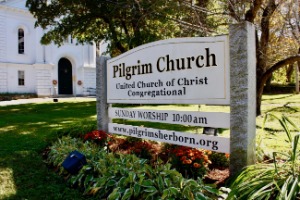 Pilgrim Church sign